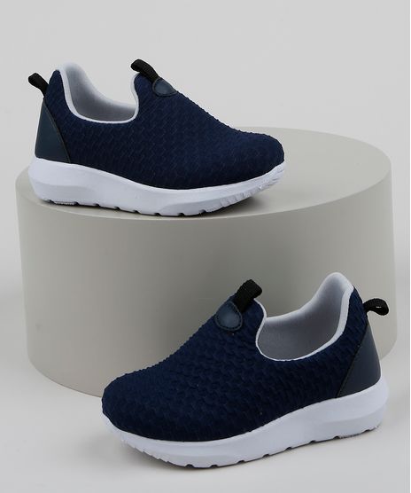 Tenis-Infantil-Baby-Club-Knit-Calce-Facil-Texturizado-Azul-Escuro-9963179-Azul_Escuro_1