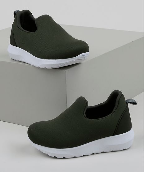 Tenis-Infantil-Baby-Club-Knit-Calce-Facil-Verde-Militar-9963180-Verde_Militar_1