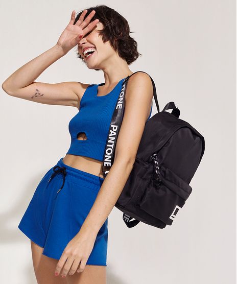 Mochila-Feminina-Pantone-com-Bolsos-Preta-9945762-Preto_1