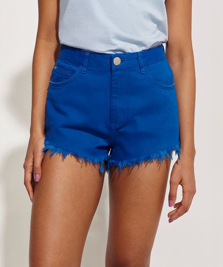 Short-Feminino-Pantone-de-Sarja-Cintura-Alta-com-Bolso-Barra-Desfiada-Azul-9958713-Azul_1 Short-Feminino-Pantone-de-Sarja-Cintura-Alta-com-Bolso-Barra-Desfiada-Azul-9958713-Azul_1
