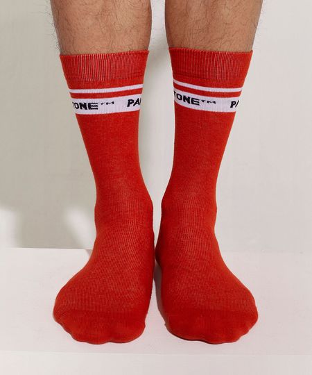 Meia-Masculina-Pantone-Cano-Alto-Vermelha-9958966-Vermelho_1