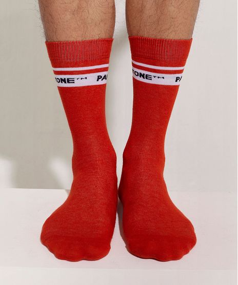 Meia-Masculina-Pantone-Cano-Alto-Vermelha-9958966-Vermelho_1