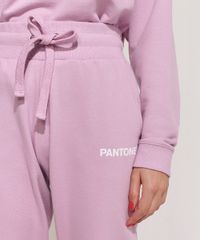 Calca-de-Moletom-Feminina-Pantone-Jogger-Cintura-Alta-com-Bolsos-Rosa-Claro-9960032-Rosa_Claro_5