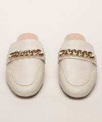 Mule-Feminino-Via-Uno-Bico-Redondo-com-Corrente-Bege-9961683-Bege_5