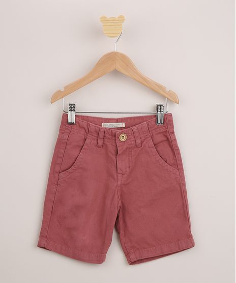 Bermuda-de-Sarja-Infantil-Reta-Vermelha-9953664-Vermelho_1