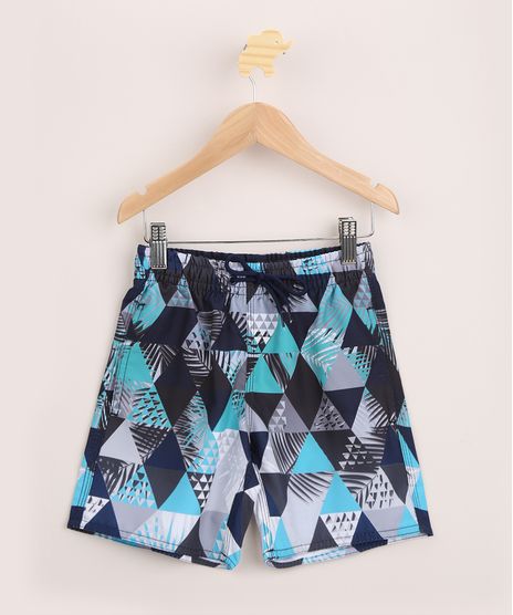 Bermuda-Surf-Infantil-Estampada-Geometrica-com-Cordao-Preta-9954551-Preto_1