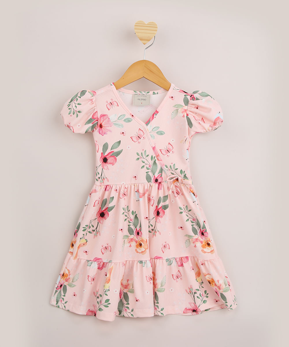 vestido rose infantil