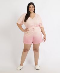 Pijama-Feminino-Plus-Size-Degrade-Manga-Curta-Coral-9958867-Coral_3