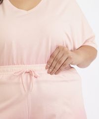Pijama-Feminino-Plus-Size-Degrade-Manga-Curta-Coral-9958867-Coral_4