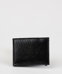 Kit-de-Carteira-em-Couro-Masculina---Chaveiro-com-Mosquetao-Preto-9946699-Preto_2