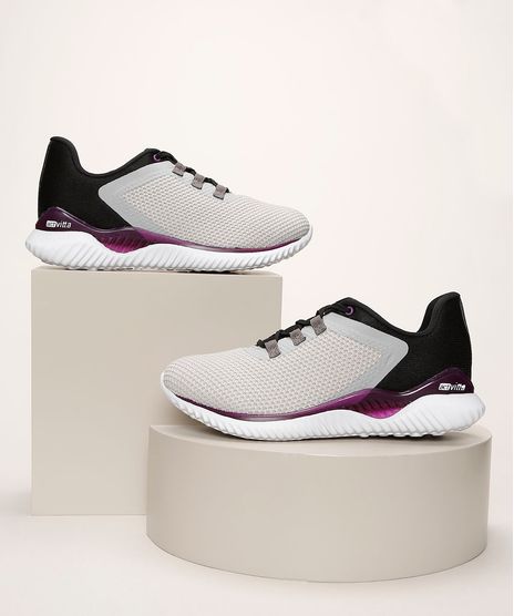 Tenis-Feminino-Actvitta-Esportivo-com-Textura-Cinza-9959737-Cinza_1