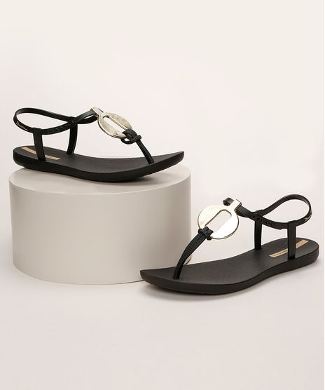 Rasteirinha-Feminina-Ipanema-com-Fivela-Metalizada-Preta-9960626-Preto_1