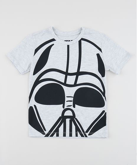 Camiseta-Infantil-Darth-Vader-Star-Wars-Manga-Curta-Gola-Careca-Cinza-Mescla-Claro-9953507-Cinza_Mescla_Claro_1
