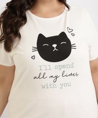 Pijama-Feminino-Plus-Size-Gato-Manga-Curta-Off-White-9957478-Off_White_2