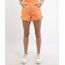 Short-Feminino-Pantone-de-Sarja-Cintura-Alta-com-Bolso-Barra-Desfiada-Laranja-9958712-Laranja_1