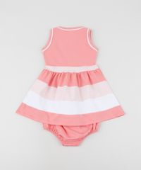 Vestido-Infantil-com-Laco-e-Listras-sem-Manga-Decote-Redondo---Calcinha--Rosa-9958885-Rosa_2