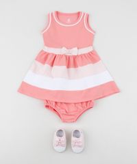 Vestido-Infantil-com-Laco-e-Listras-sem-Manga-Decote-Redondo---Calcinha--Rosa-9958885-Rosa_3