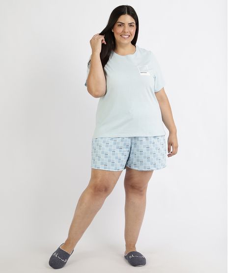 Pijama-Feminino-Plus-Size-Pantone-Blusa-Manga-Curta-Azul-Claro-9960365-Azul_Claro_1