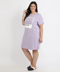 Camisola-Feminina-Plus-Size-Pantone-Blusa-Manga-Curta-Lilas-9960366-Lilas_3