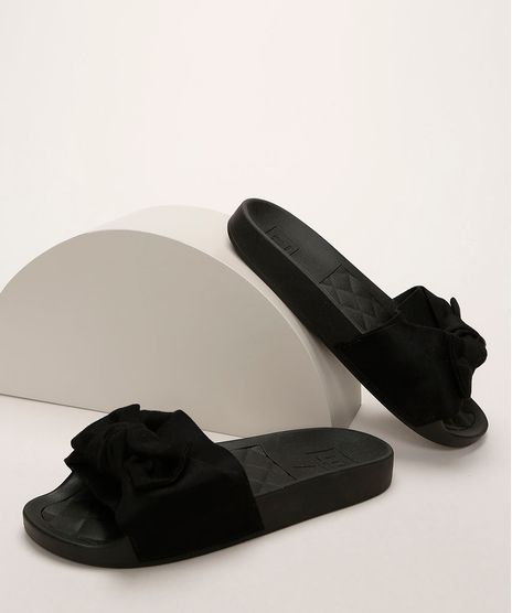 Chinelo-Feminino-Moleca-Slide-com-Suede-e-Laco-Preto-9961295-Preto_1
