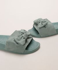 Chinelo-Feminino-Moleca-Slide-com-Suede-e-Laco-Verde-9961460-Verde_5