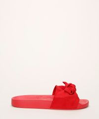 Chinelo-Feminino-Moleca-Slide-com-Suede-e-Laco-Vermelho-9961462-Vermelho_4