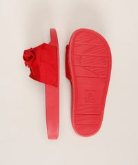 Chinelo-Feminino-Moleca-Slide-com-Suede-e-Laco-Vermelho-9961462-Vermelho_6