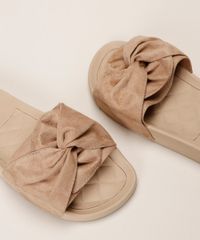 Chinelo-Feminino-Moleca-Slide-com-Suede-e-Laco-Bege-9961465-Bege_5