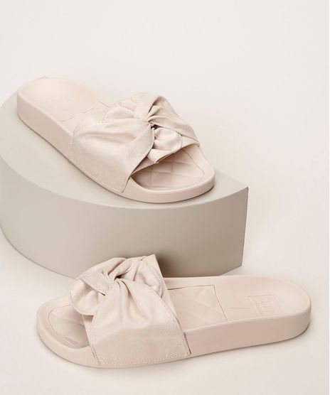 Chinelo-Feminino-Moleca-Slide-com-Suede-e-Laco-Bege-Claro-9961466-Bege_Claro_1