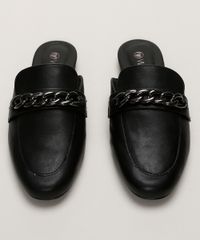 Mule-Feminino-Via-Uno-Bico-Redondo-com-Corrente-Preto-9961681-Preto_5