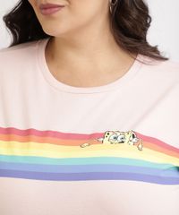 Blusa-Feminina-Plus-Size-Pride-Bob-Esponja-Arco-Iris-Manga-Curta-Decote-Redondo-Rose-9961961-Rose_4