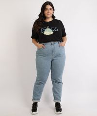 Blusa-Feminina-Plus-Size-Tiana-Manga-Curta-Decote-Redondo-Preta-9962106-Preto_3