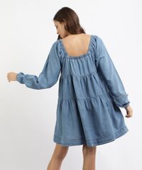 Vestido-Jeans-Feminino-Mindset-Curto-com-Babados-Manga-Longa-Azul-Medio-9962187-Azul_Medio_2