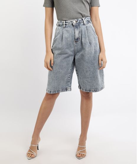 Bermuda-Jeans-Feminina-Mindset-Marmorizada-Slouchy-Cintura-Alta-com-Bolsos-Azul-Medio-9962188-Azul_Medio_1