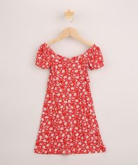 Vestido-Infantil-Midi-Estampado-Floral-Manga-Curta-Vermelho-9962683-Vermelho_1