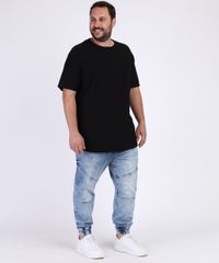Camiseta-Masculina-Plus-Size-Texturizada-Manga-Curta-Gola-Careca-Preta-9962988-Preto_3