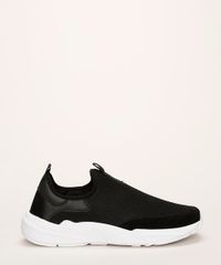 Tenis-Feminino-Oneself-Knit-com-Recorte-em-Suede-Preto-9963344-Preto_2