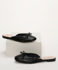 Mule-Feminino-Via-Uno-Bico-Redondo-com-Tachas-e-Laco-Preto-9963672-Preto_1