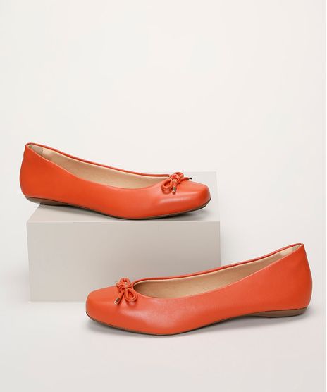 Sapatilha-Feminina-Via-Uno-Bico-Quadrado-com-Laco-Laranja-9963925-Laranja_1