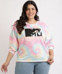 Blusao-de-Moletom-Feminino-Plus-Size-MTV-Estampado-Tie-Dye-Manga-Bufante-Decote-Redondo-Multicor-9964117-Multicor_1