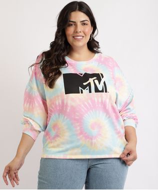 Blusao-de-Moletom-Feminino-Plus-Size-MTV-Estampado-Tie-Dye-Manga-Bufante-Decote-Redondo-Multicor-9964117-Multicor_1