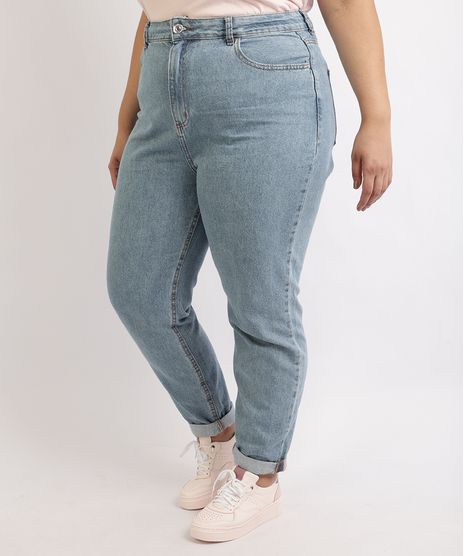 Calca-Jeans-Feminina-Plus-Size-Mom-Cintura-Super-Alta-Azul-Claro-9965143-Azul_Claro_1