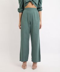 Calca-Feminina-Mindset-Wide-Pantalona-Cintura-Super-Alta-Alfaiatada-Verde-Escuro-9965568-Verde_Escuro_1