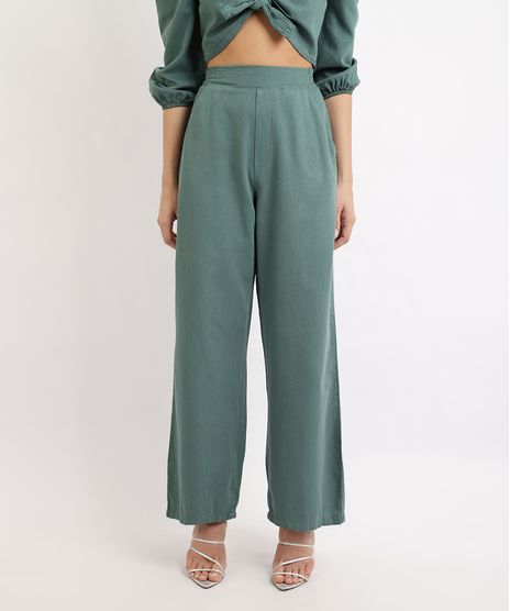 Calca-Feminina-Mindset-Wide-Pantalona-Cintura-Super-Alta-Alfaiatada-Verde-Escuro-9965568-Verde_Escuro_1