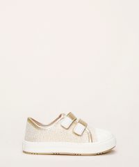 Tenis-Infantil-Pimpolho-Estampado-de-Listras-com-Brilho-Recorte-e-Tiras-com-Velcro-Dourado-9966079-Dourado_2