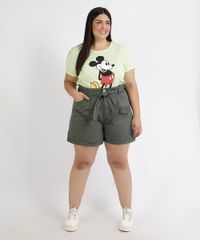 Short-de-Sarja-Feminino-Plus-Size-Clochard-Cintura-Super-Alta-com-Faixa-para-Amarrar-Verde-Escuro-9966754-Verde_Escuro_3