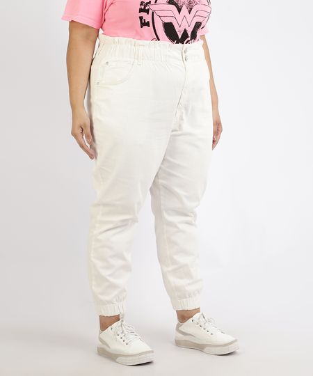 Calca-de-Sarja-Feminina-Plus-Size-Mom-Jogger-Cintura-Super-Alta-Off-White-9966756-Off_White_1