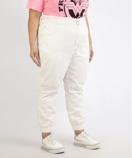 Calca-de-Sarja-Feminina-Plus-Size-Mom-Jogger-Cintura-Super-Alta-Off-White-9966756-Off_White_1