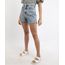 Short-Jeans-Feminino-Mindset-Cintura-Alta-Marmorizado-com-Fenda-e-Barra-a-Fio-Azul-Medio-9967299-Azul_Medio_1