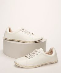 Tenis-Feminino-Beira-Rio-Conforto-com-Friso-Metalizado-e-Cadarco-Bege-Claro-9961340-Bege_Claro_1